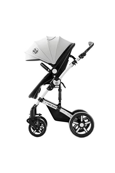 BUF BOOF A-1 Deluxe BUF BOOF Black and White 2 in 1 Reversible Stroller 0 36 months