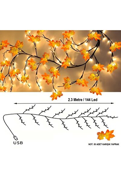 gaman İç Mekan Duvar Aydınlatma Dekoratif Ambiyans günışığı 144 led Son Bahar Aydınlatma