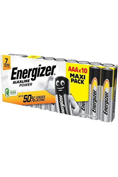 Energizer Set 10 baterii alcaline Energizer, E92 AAA / LR03