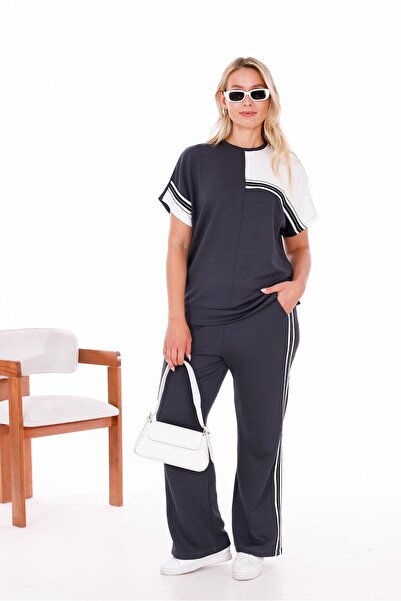 Siyezen Plus Size Block Transition Modal Suit