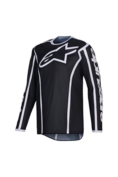 Alpinestars Fluid Apex Off-Road Genç Motosiklet Jerseyi Siyah Gri