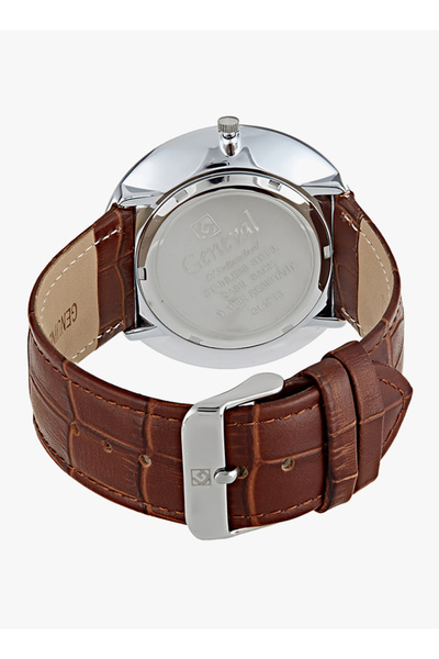 GENEVAL Men's Water Resistant Leather Strap Analog Wrist Watch GL1713WWO - 45 mm