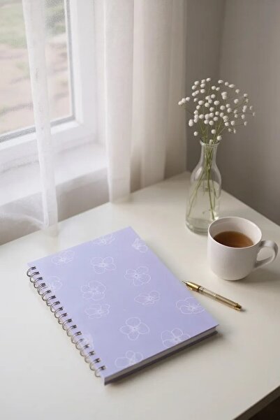 Chi-Chi Papers A5 Checkered Spiral Notebook |   Handmade, 96 Sheets, Ivory Paper