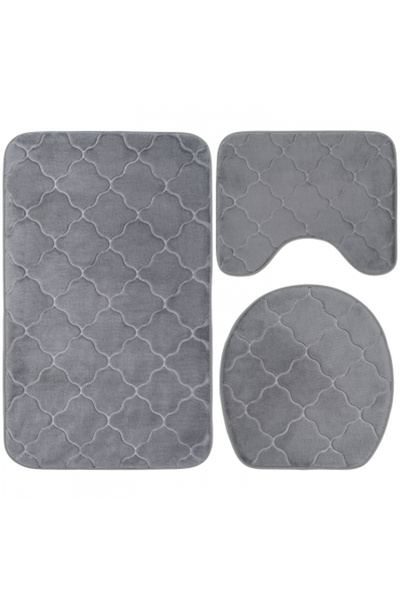 FizioTab Set 3 Covorase Baie FizioTab®, Microfibra, Spuma cu Memorie, 80x50, ...