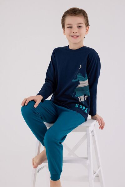 U.S. Polo Assn. 4-15 Years Licensed Us Polo Assn Boys' Suit-Navy Blue