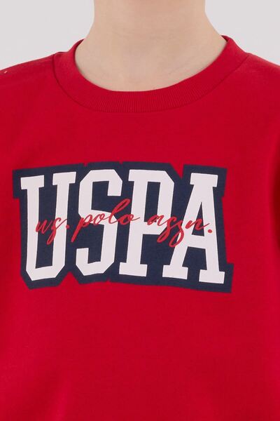 U.S. Polo Assn. 4-15 Years Old Licensed Us Polo Assn Boys Team-Red