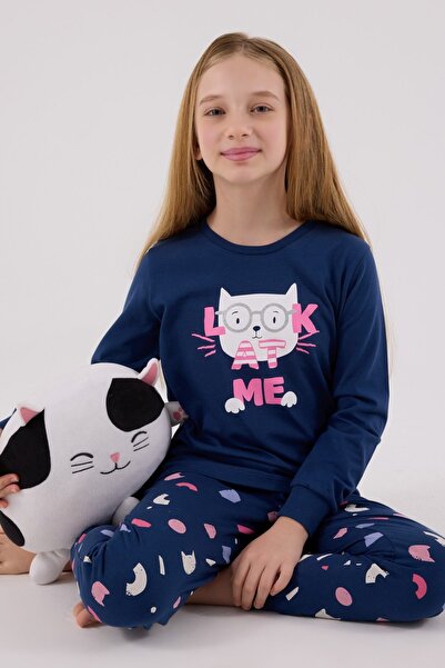 HAUSEkids 2-8 Years Look Cat Girl Suit-Indigo