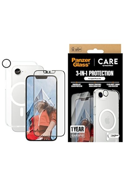 Panzer Glass Husă de telefon, PanzerGlass, set 3 în 1, protecție, pentru iPho...
