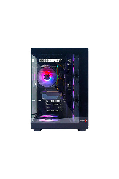 SPEARPC معالج ألعاب i5-14400F، بطاقة رسومات RTX 5060 سعة 8 جيجابايت، ذاكرة DDR5 سعة 32 جيجابايت، قرص SSD سعة 1 تيرابايت، 600 واط، مروحة ARGB 6، نظام تشغيل Windows 11 Pro