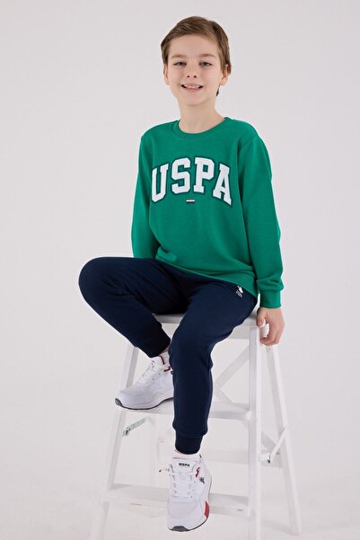 U.S. Polo Assn. 4-15 Years Old Licensed Us Polo Assn Boys Team-Green