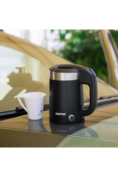 Geepas غلاية سفر مزدوجة الطبقات ٢ في ١، سعة ٥٠٠ مل | غلاية كهربائية محمولة لل...