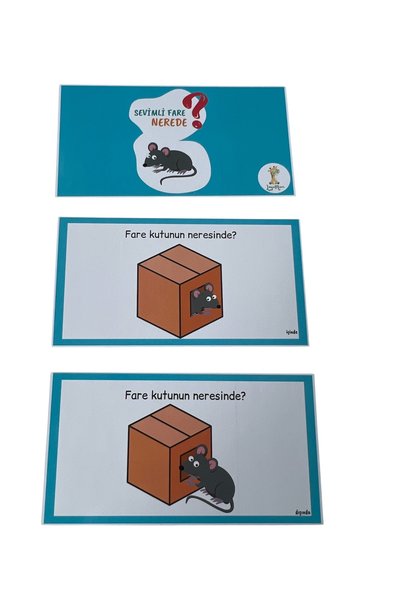 Loyameri Kidsshop Location Cards, Preschool, Special Education, 12 Cards