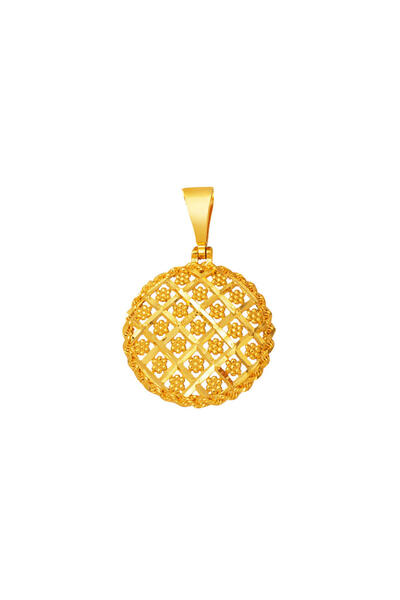 Bilezikci 22 Ayar Altın Yaşam Çiçeği Kolye Ucu