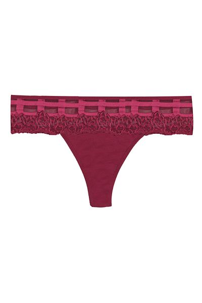 koza iç giyim Women's Cotton Lace Detailed Thong