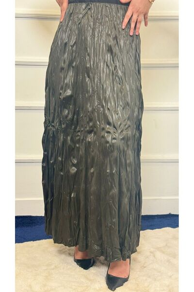 RACE FASHİON Long Elastic Waist Skirt Rc4003