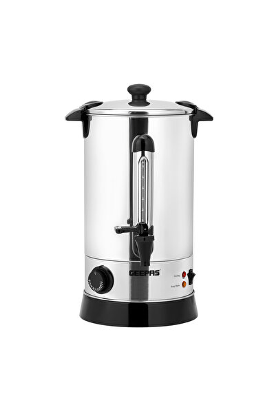 Geepas 10L Stainless Steel Water Boiler 1650W - Auto & Reset Thermostat with High Energy Efficient - GK6155