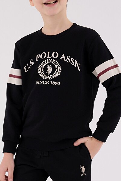 U.S. Polo Assn. 4-15 Years Old Licensed Us Polo Assn Boys Team-Black