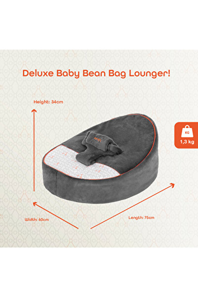 Gezenbebe Baby Bean Bag & Seated Support Pillow | Baby Tummy Time Pillow Support for Newborns and Older Babies