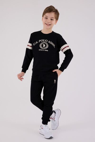 U.S. Polo Assn. 4-15 Years Old Licensed Us Polo Assn Boys Team-Black