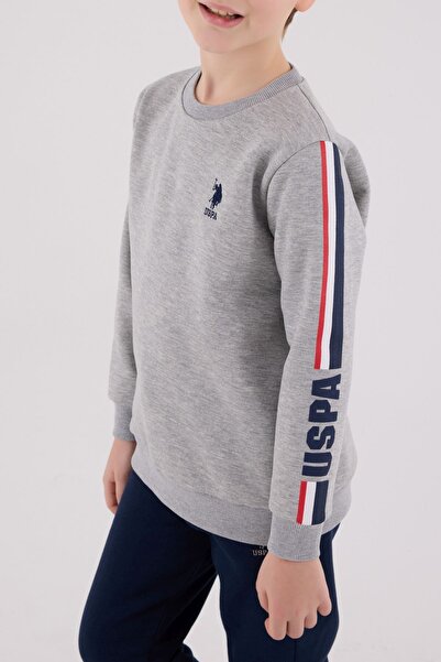 U.S. Polo Assn. 4-15 Years Licensed Us Polo Assn Boys Team-Space Gray