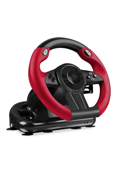 Speedlink Trailblazer Gaming Steering Wheel Compatible with PS4/PS3/PC/Xbox One, Black
