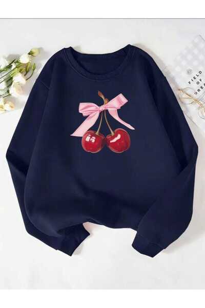 tkn your style Hanorac oversize unisex cu design cu imprimeu cu panglică și c...