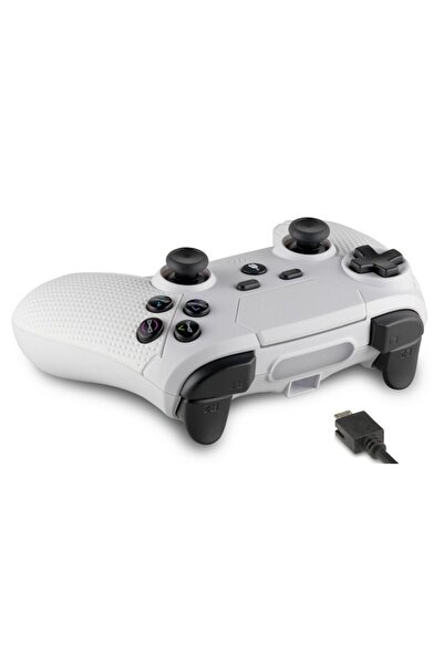 Spartan Gear Gamepad Spartan Gear Aspis 3, pentru PC si PS4, Alb