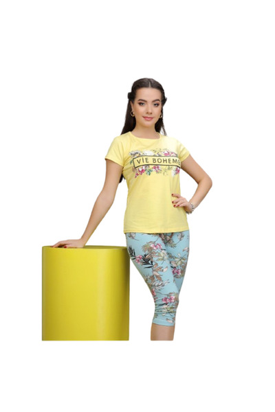 Generic Women's Cotton Bermuda Pajamas - PJ 1100