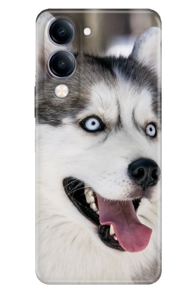 Cekuonline Vivo Y04 Case Decorative Silicone Printed Cover My Hasky
