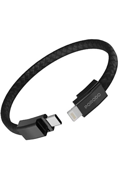 porodo كابل USB-C إلى Lightning لسوار المعصم، 27 واط PD، 480 ميجابت في الثاني...