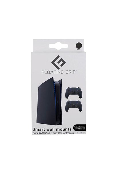 Floating Grip Console and Controller Wall Mount Black - PlayStation 5
