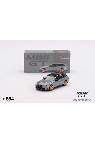 mini gt MGT00864 1/64 سيارة بي إم دبليو إم3 كومبتيشن تورينج باللون الرمادي ال...
