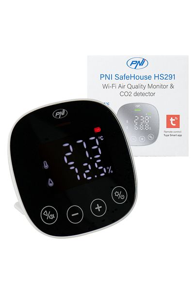 PNI -HS291 Monitor de calitate a aerului, control Wi-Fi, CO2, temperatură, umiditate