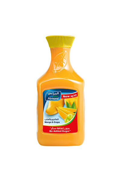 almarai مشروب المانجو والعنب، بدون إضافة سكر، 1.4 لتر