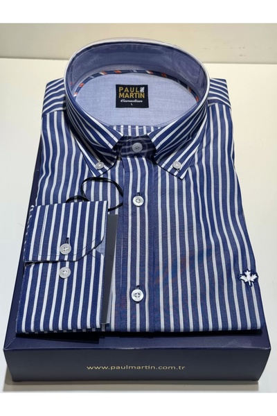 Paul Martin Canadian PAUL MARTİN NEW COLLECTION EKOSE MODEL COTON ER GÖMLEK -...