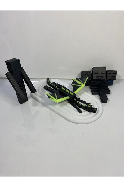 smilechild Minecraft Wither Boss Figürü Ender Dragon ve Enderman 3 lü set