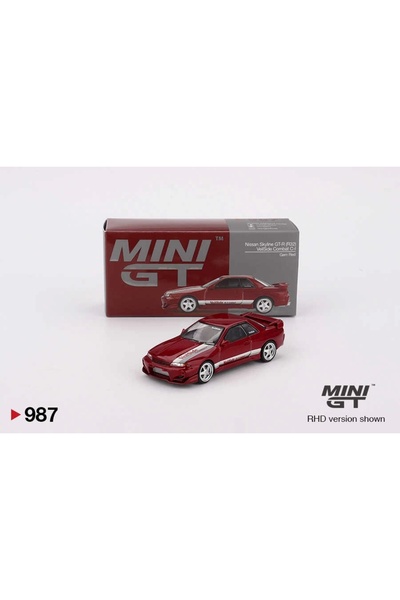 mini gt MGT00987 1/64 Nissan Skyline GT-R (R32) VeilSide Combat C-I Gem Red