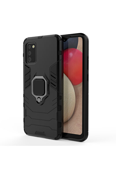 Atlas Husa SAMSUNG Galaxy A02s Ring Armor (Negru)