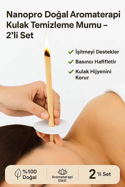 LookBuyTake 5 Çift - Nanopro Doğal Aromaterapi Kulak Temizleme Mumu – 2’li Se...