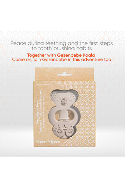 Gezenbebe Baby Training Toothbrush & Teether | Soft BPA-Free Infant Tooth Brush, Teething Relief