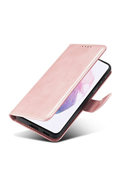 Atlas SAMSUNG Galaxy S21 Ultra Fancy Book Δερμάτινη θήκη (Ροζ)
