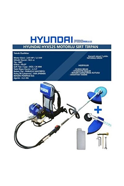 Palmera Hyundai Hyx 52 Yeni Model Motorlu Tırpan 2021