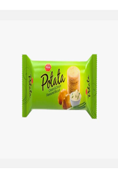 pran بسكويت البطاطس بنكهة كريمة البصل (50 جم × 24) × 8 قطع