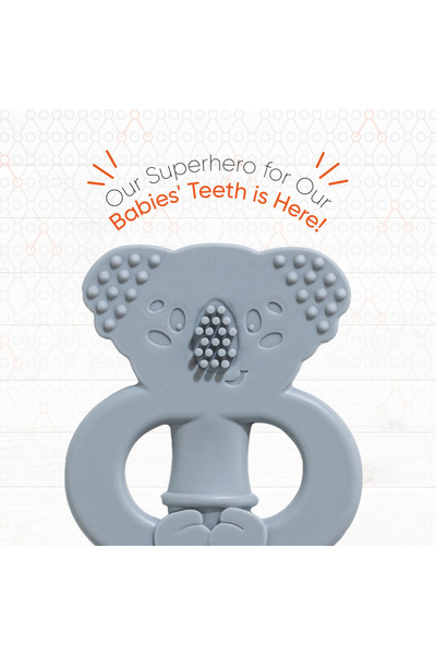 Gezenbebe Baby Training Toothbrush & Teether | Soft BPA-Free Infant Tooth Brush, Teething Relief