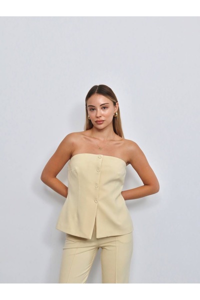 AÈC PRIVÈ Women's Lined Bustier Trousers Double Suit 7777 (100% Cotton, Non-Pilling)
