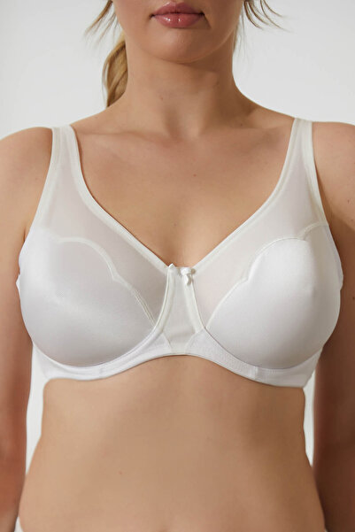 Hays Kadın Balenli Tül Detaylı Kapsız Toparlayıcı Sütyen