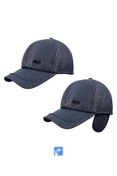 Kardelen Butik Denizli 70% Acrylic, 30% Cotton, Soft Fleece Lined, Ear Flap, Waterproof Hat (Reflective)