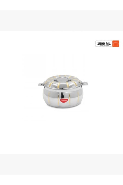 rexa علبة طعام من الفولاذ المقاوم للصدأ مطلية بالذهب - 1500 مل