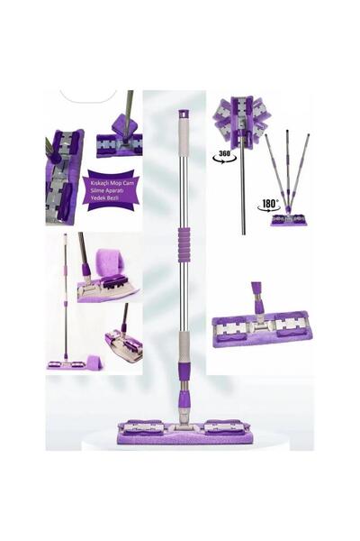 ÖZEL HOME HRZ Teleskopik Mandallı Mikrofiber Sihirli Mop Yüzey Temizleyici