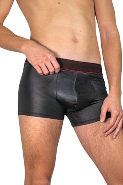 LUAN Men's boxers, Shiny Microfiber, Black